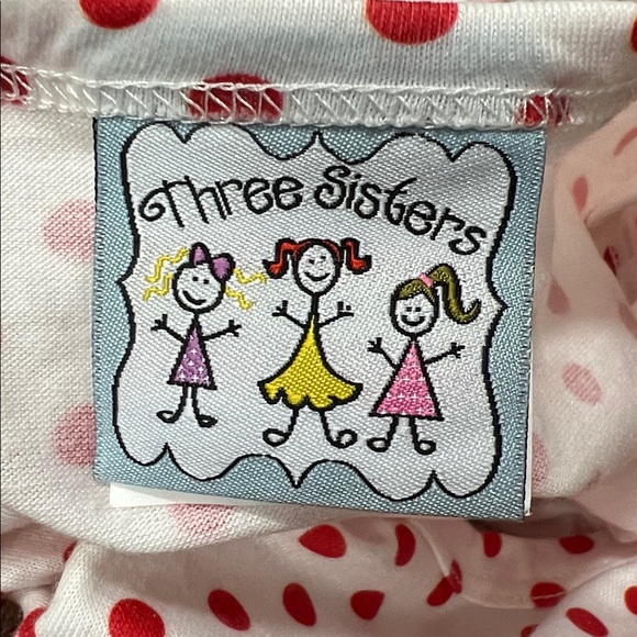 Three Sisters Red and white Rudolph polkadot romper size 18 months - Picture 11 of 13